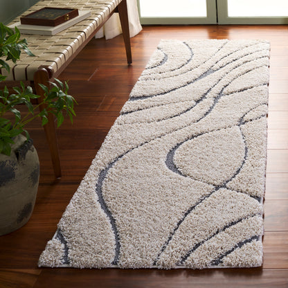 SAFAVIEH Florida Shag Staka Abstract Waves 1.2-inch Area Rug