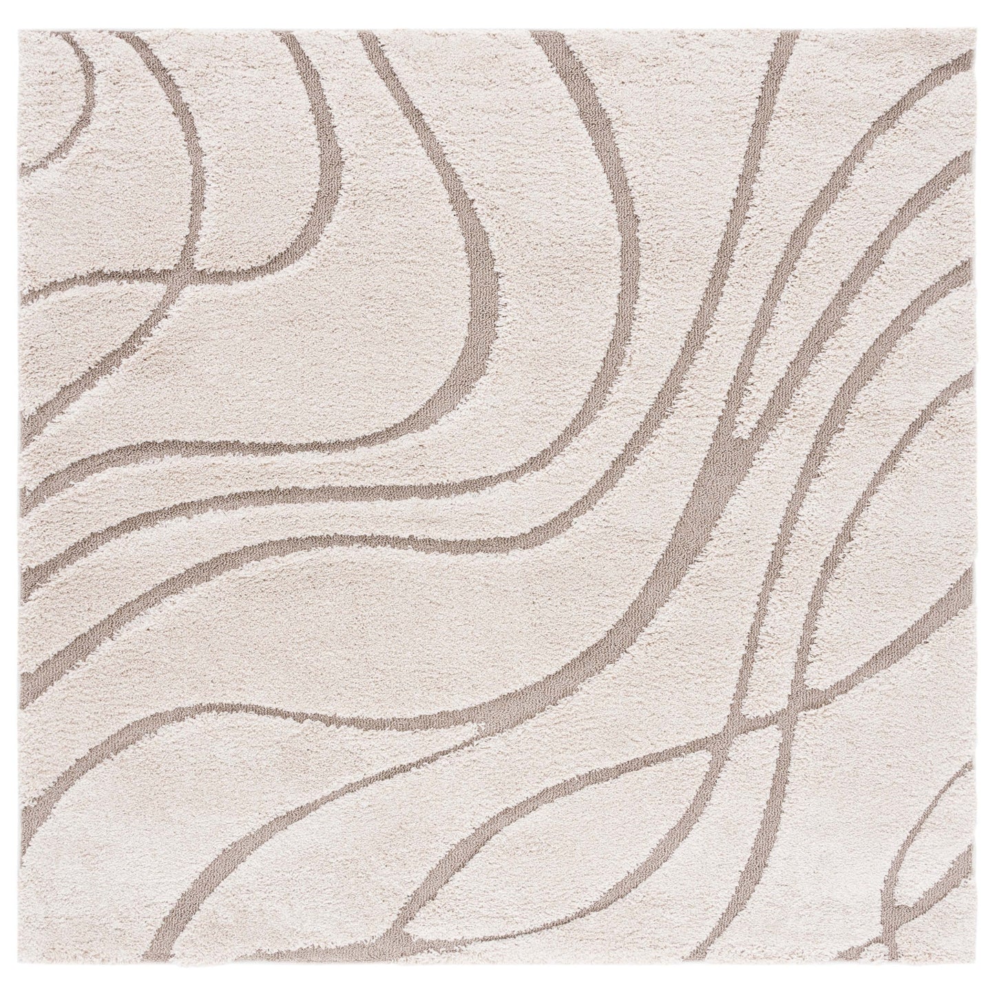 SAFAVIEH Florida Shag Staka Abstract Waves 1.2-inch Area Rug