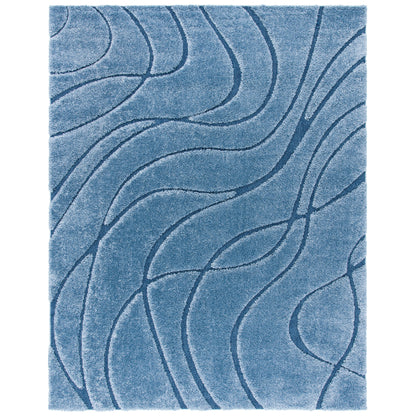 SAFAVIEH Florida Shag Staka Abstract Waves 1.2-inch Area Rug