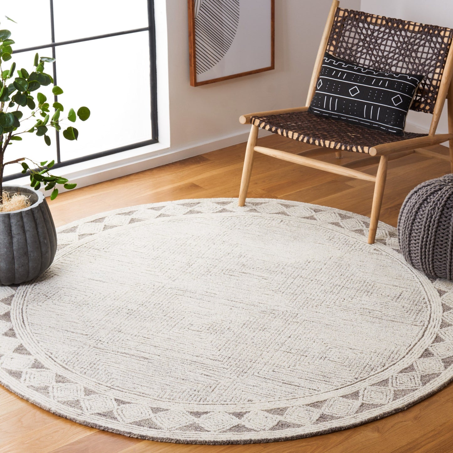 SAFAVIEH Handmade Abstract Rachel Modern Wool Rug