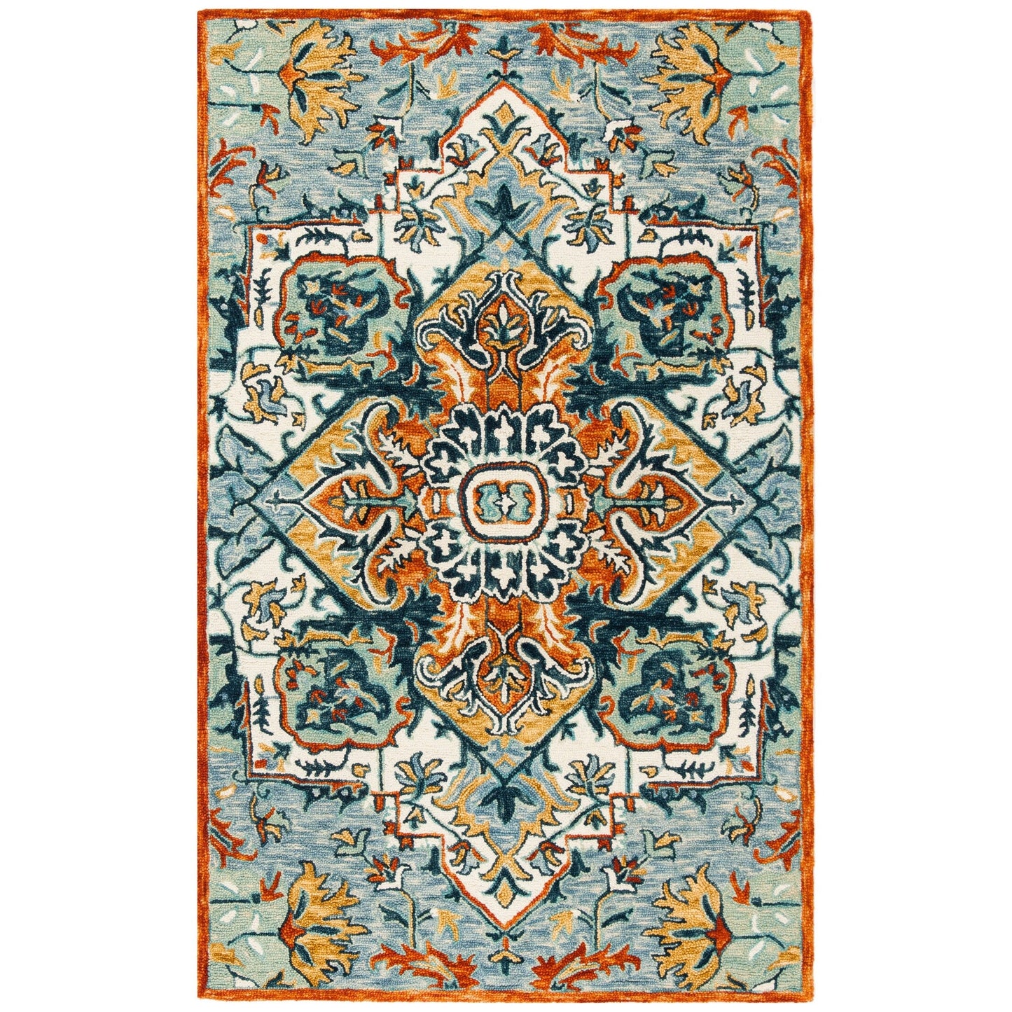 SAFAVIEH Handmade Aspen Hagar Boho Medallion Wool Rug