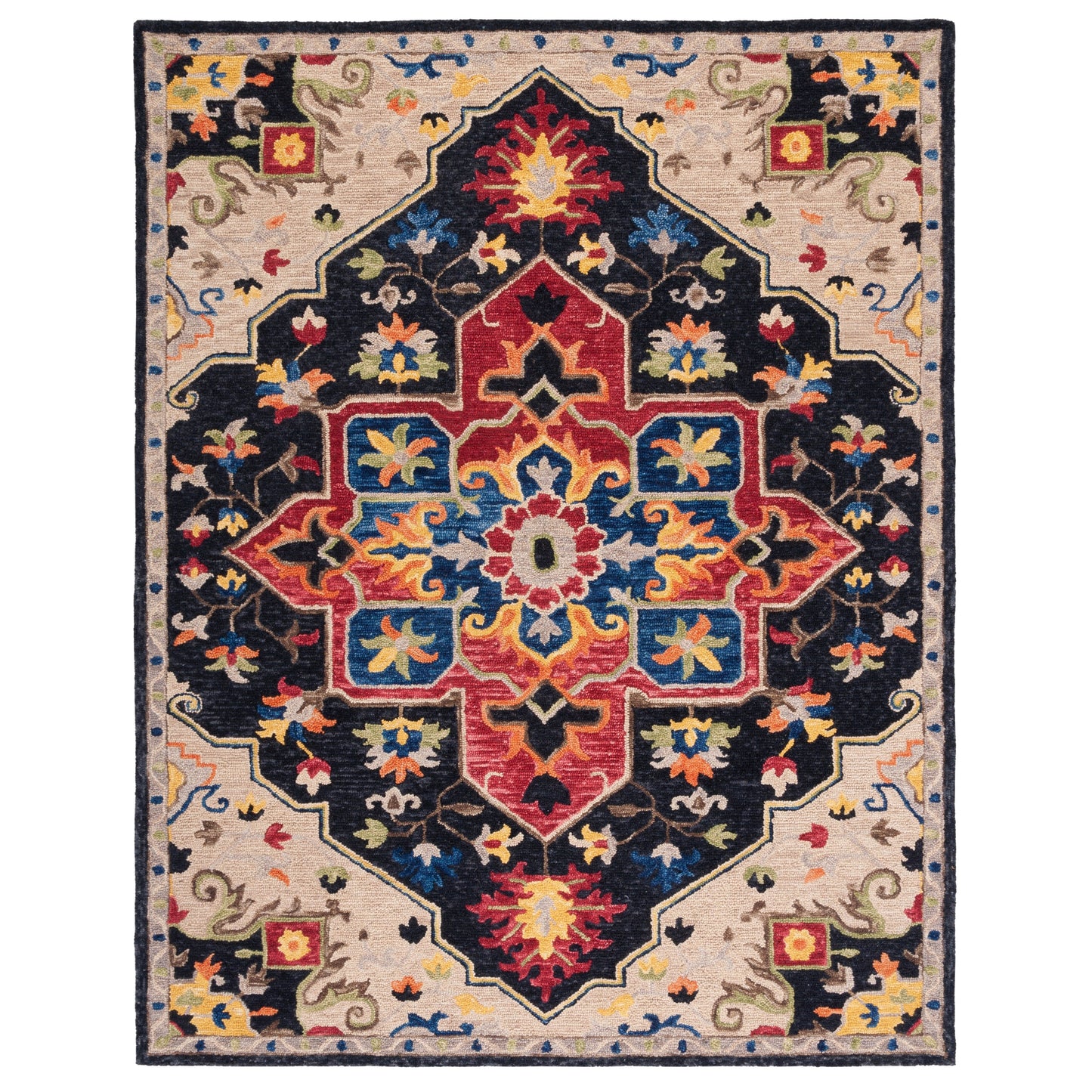 SAFAVIEH Handmade Aspen Rosmarie Boho Tribal Wool Rug