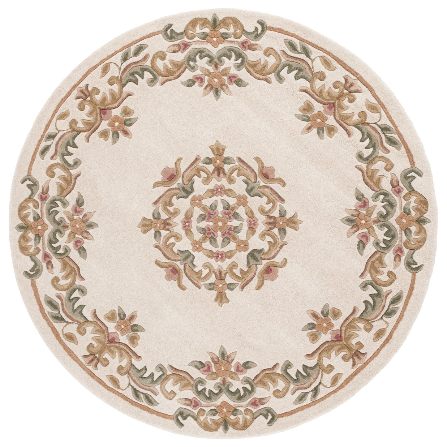 SAFAVIEH Handmade Aubusson Hale Traditional Wool Rug.