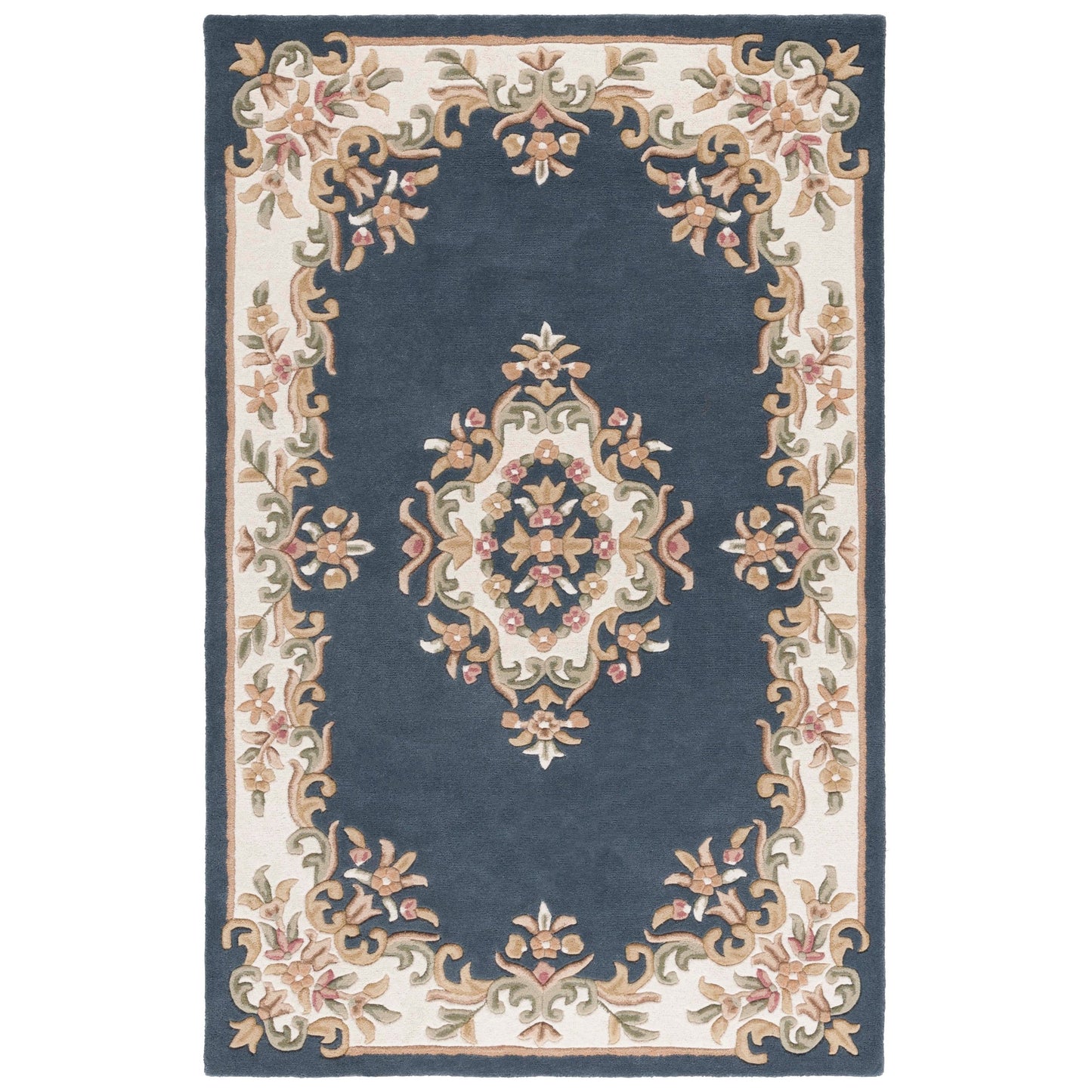 SAFAVIEH Handmade Aubusson Hale Traditional Wool Rug.