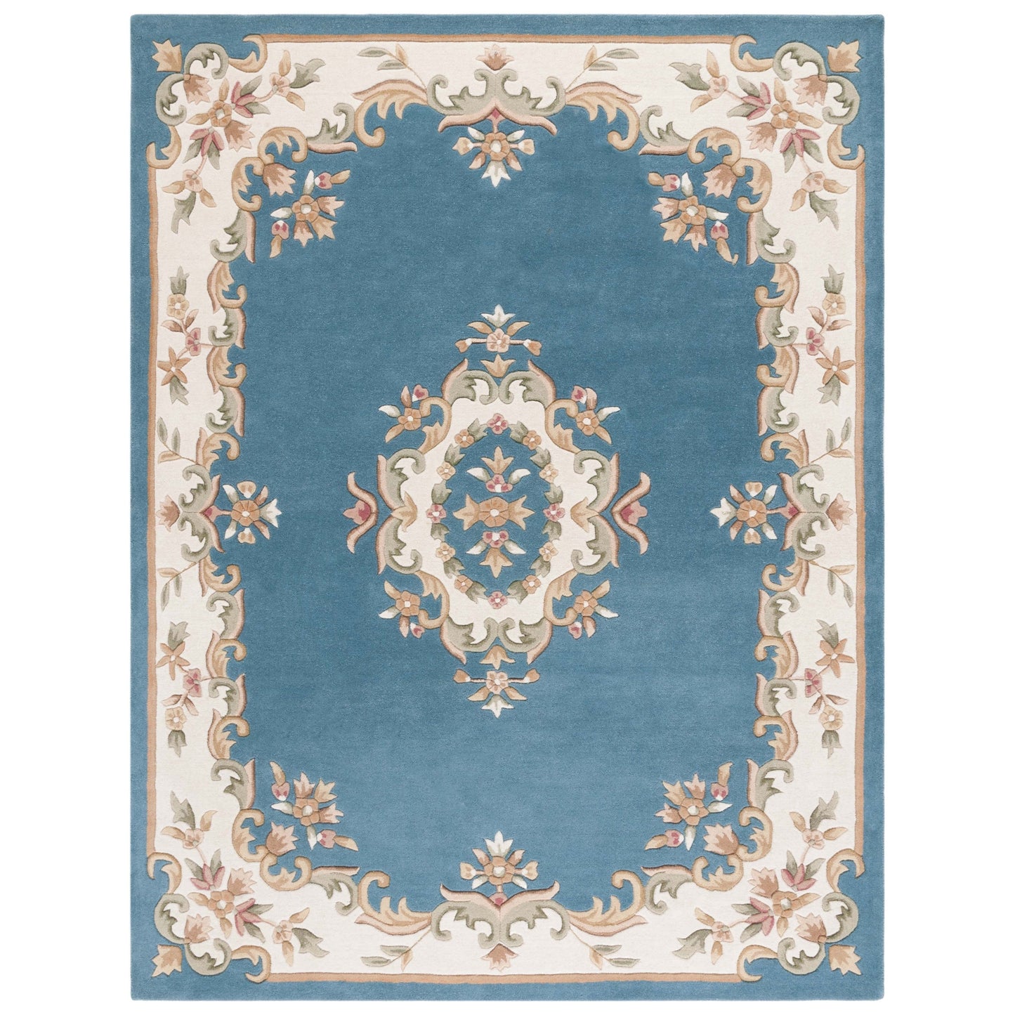 SAFAVIEH Handmade Aubusson Hale Traditional Wool Rug.