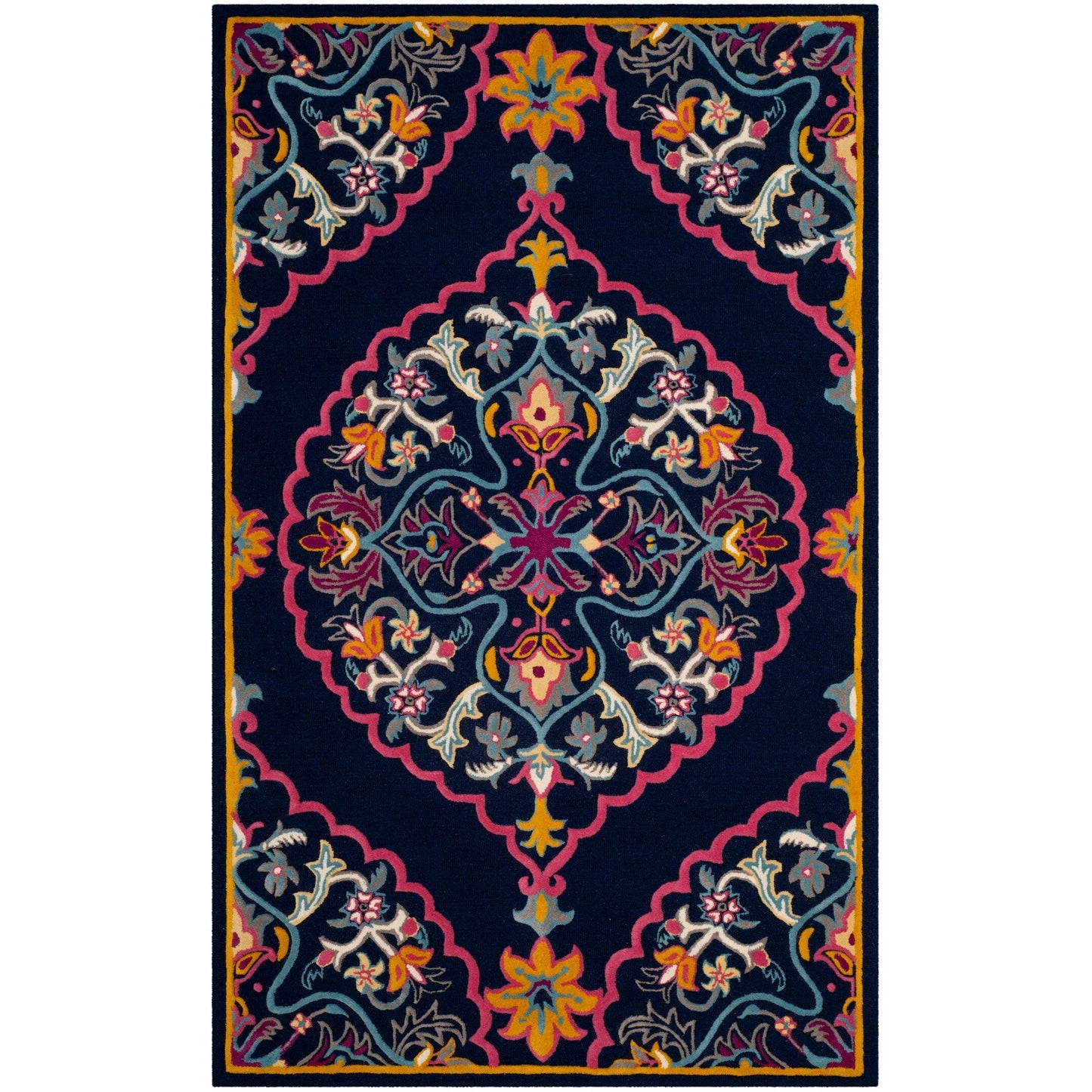 SAFAVIEH Handmade Bellagio Cailin Medallion Wool Rug