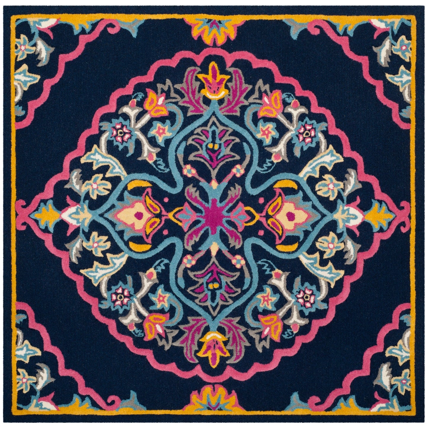SAFAVIEH Handmade Bellagio Cailin Medallion Wool Rug