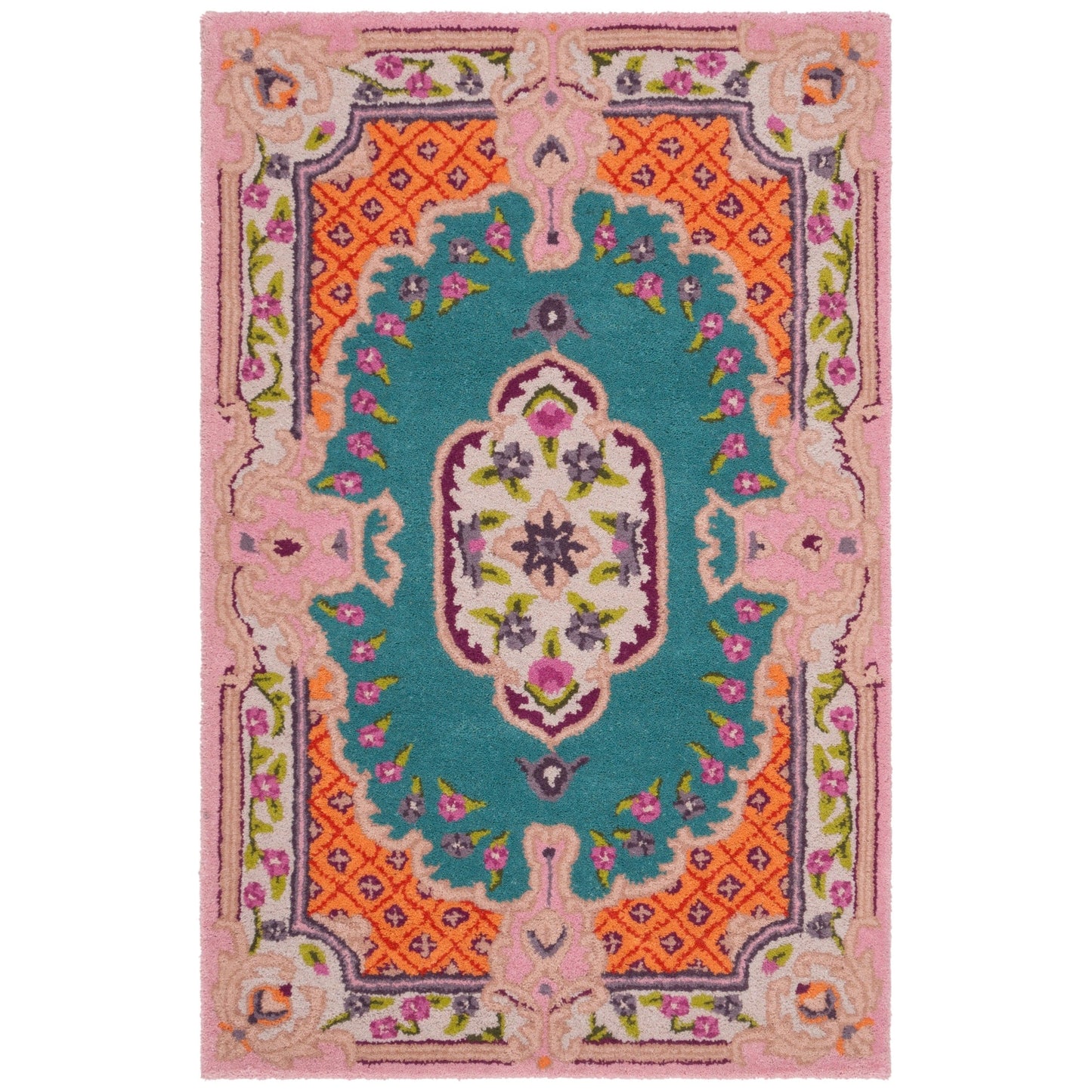 SAFAVIEH Handmade Bellagio Tatevik Oriental Medallion Wool Rug