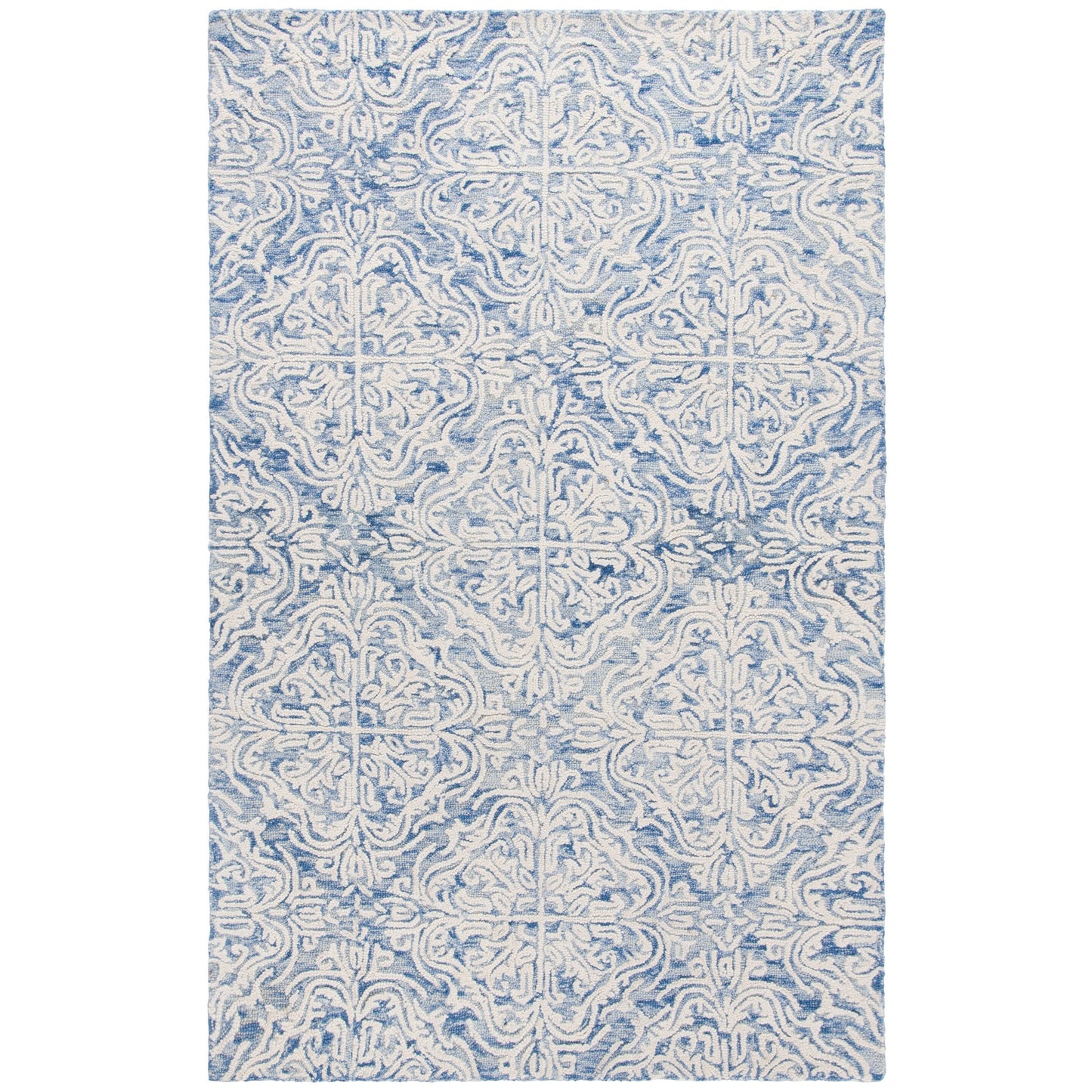 SAFAVIEH Handmade Blossom Gertrida Modern Floral Wool Rug