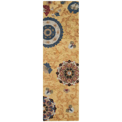 SAFAVIEH Handmade Blossom Maaret Modern Floral Wool Rug