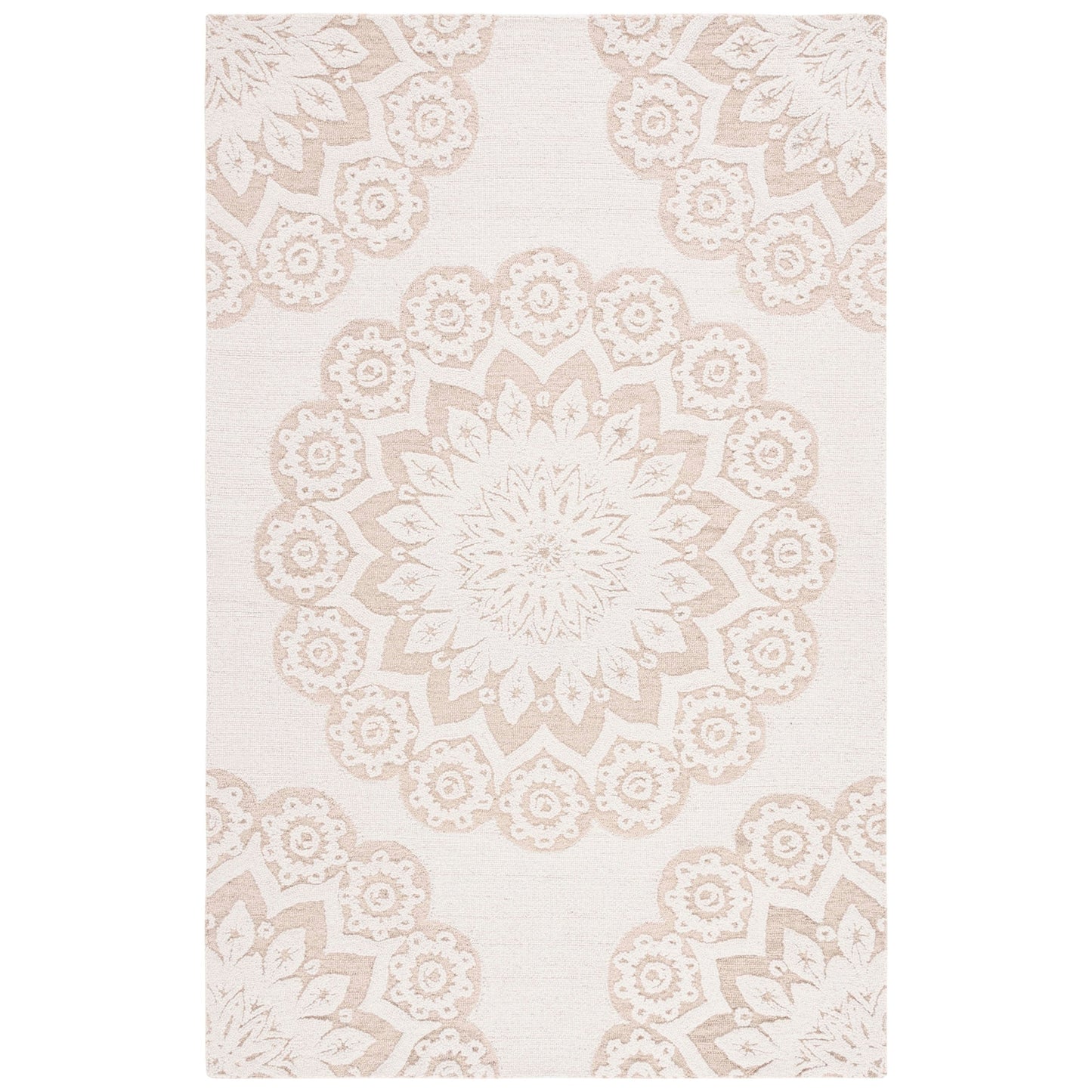 SAFAVIEH Handmade Blossom Oriella Modern Floral Wool Rug