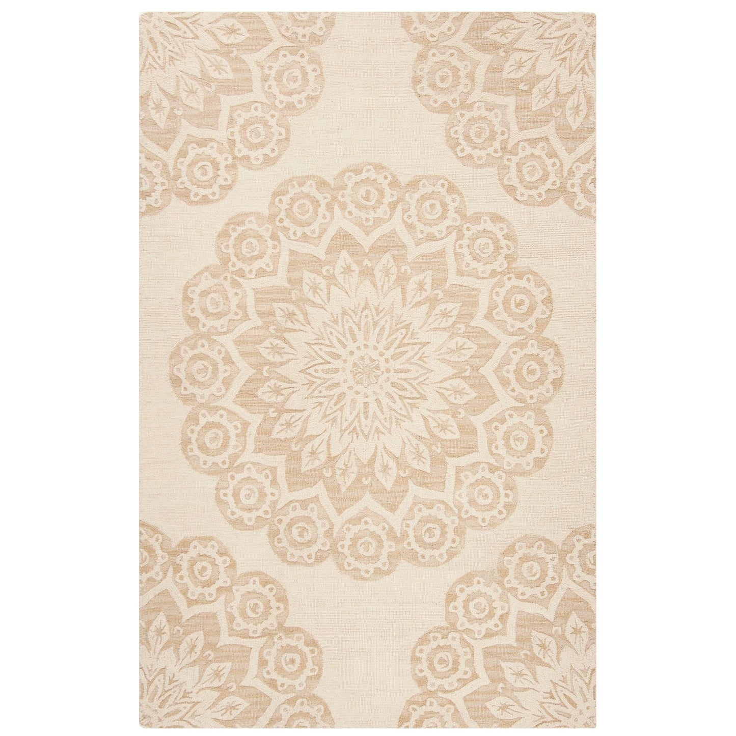 SAFAVIEH Handmade Blossom Oriella Modern Floral Wool Rug