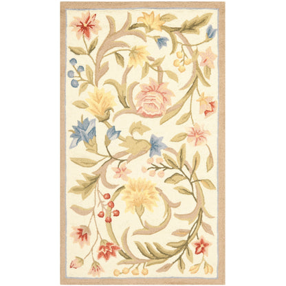 SAFAVIEH Handmade Chelsea Jacomine French Country Floral Scroll Wool
