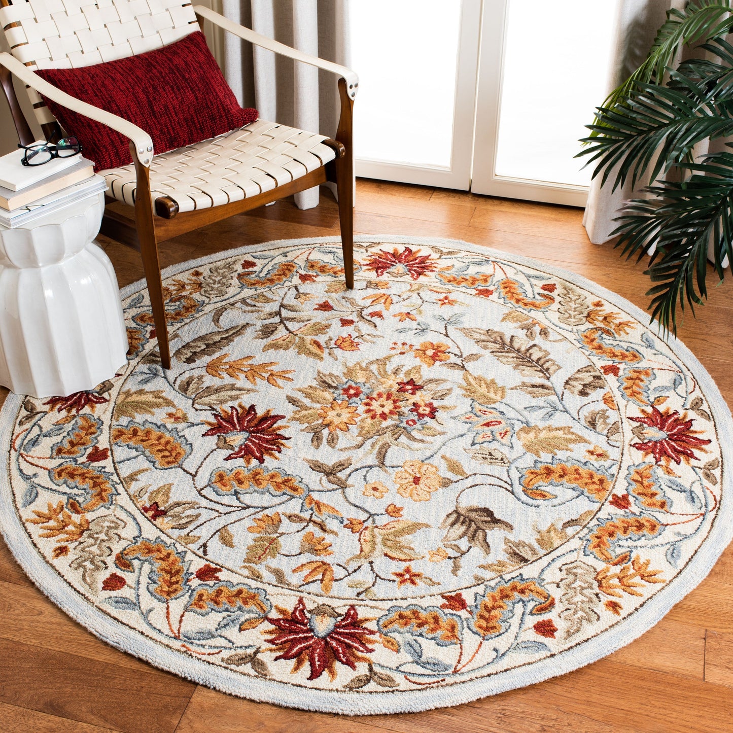 SAFAVIEH Handmade Chelsea Malda French Country Floral Wool Rug