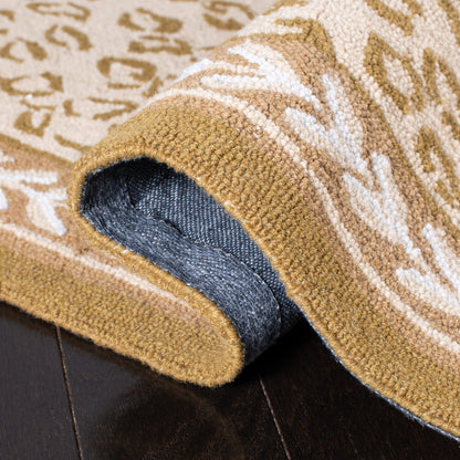 SAFAVIEH Handmade Chelsea Solar Garden Leopard French Country Wool Rug