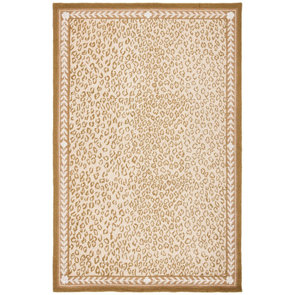 SAFAVIEH Handmade Chelsea Solar Garden Leopard French Country Wool Rug