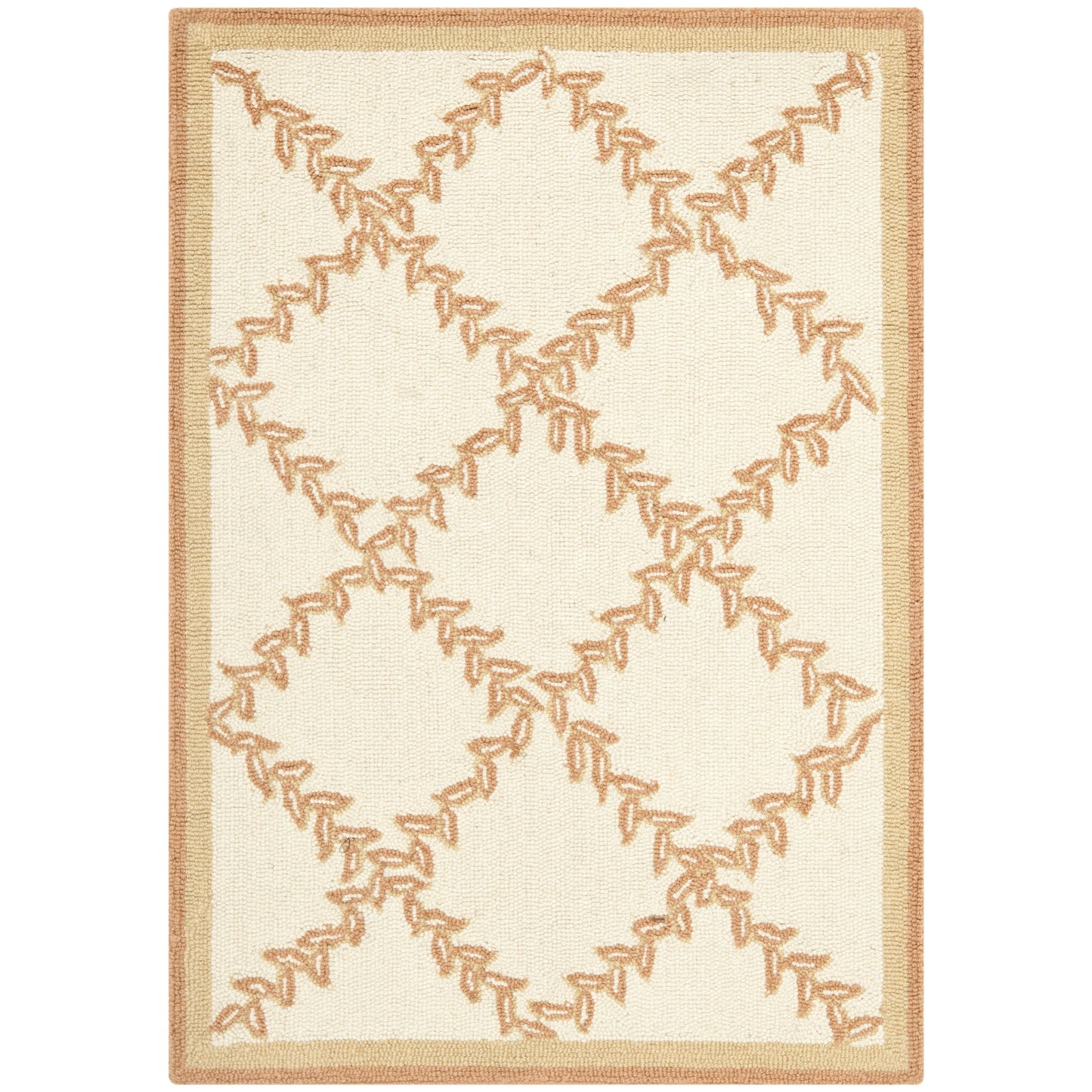 SAFAVIEH Handmade Chelsea Sunstripe Trellis French Country Wool Rug