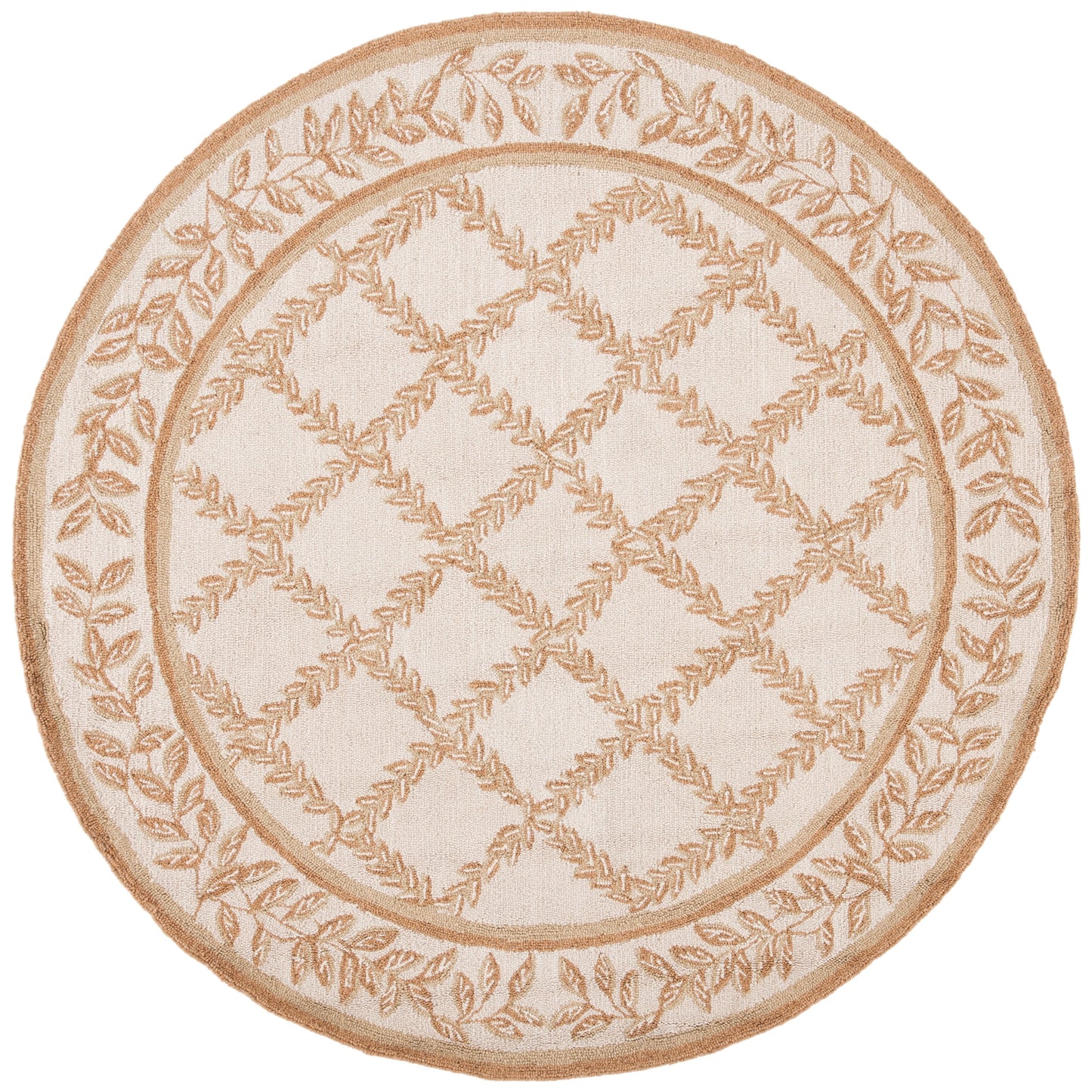 SAFAVIEH Handmade Chelsea Sunstripe Trellis French Country Wool Rug