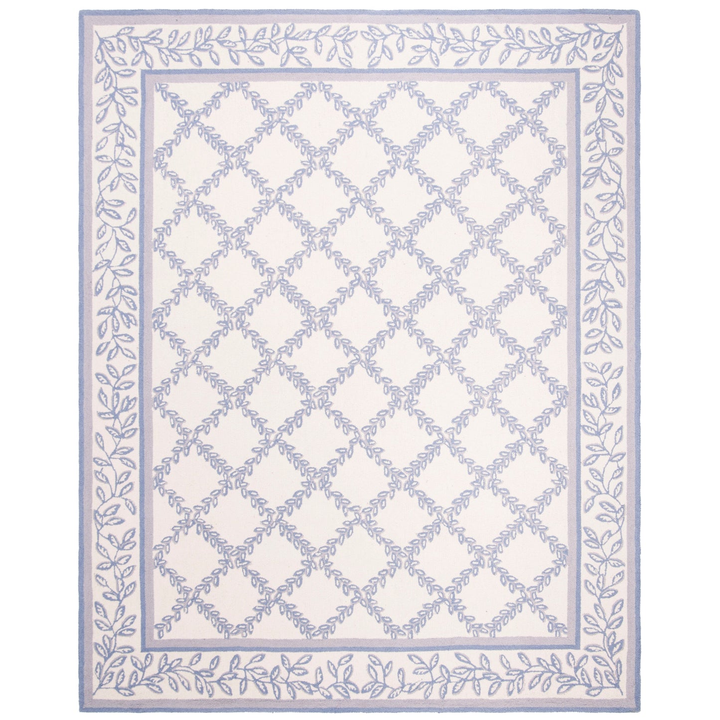 SAFAVIEH Handmade Chelsea Sunstripe Trellis French Country Wool Rug