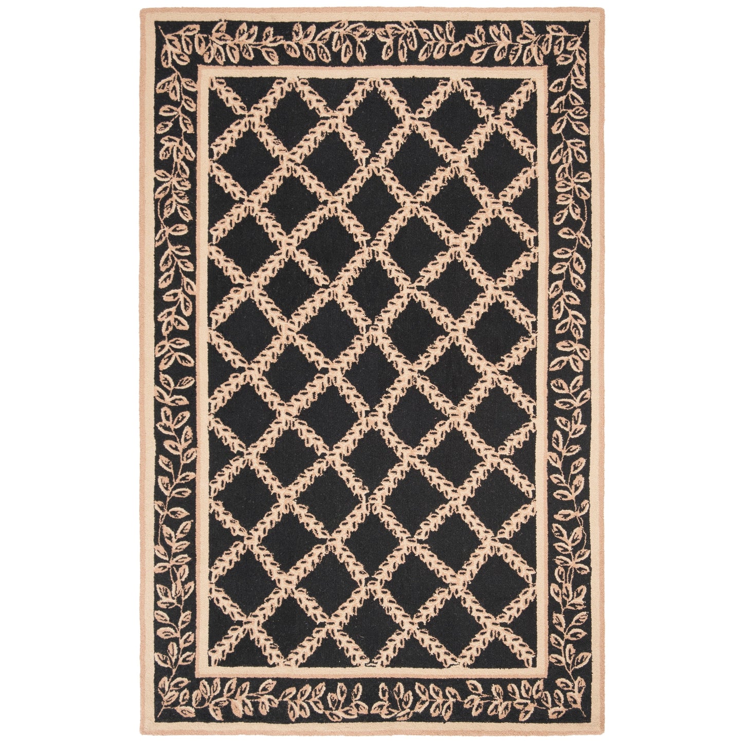 SAFAVIEH Handmade Chelsea Sunstripe Trellis French Country Wool Rug
