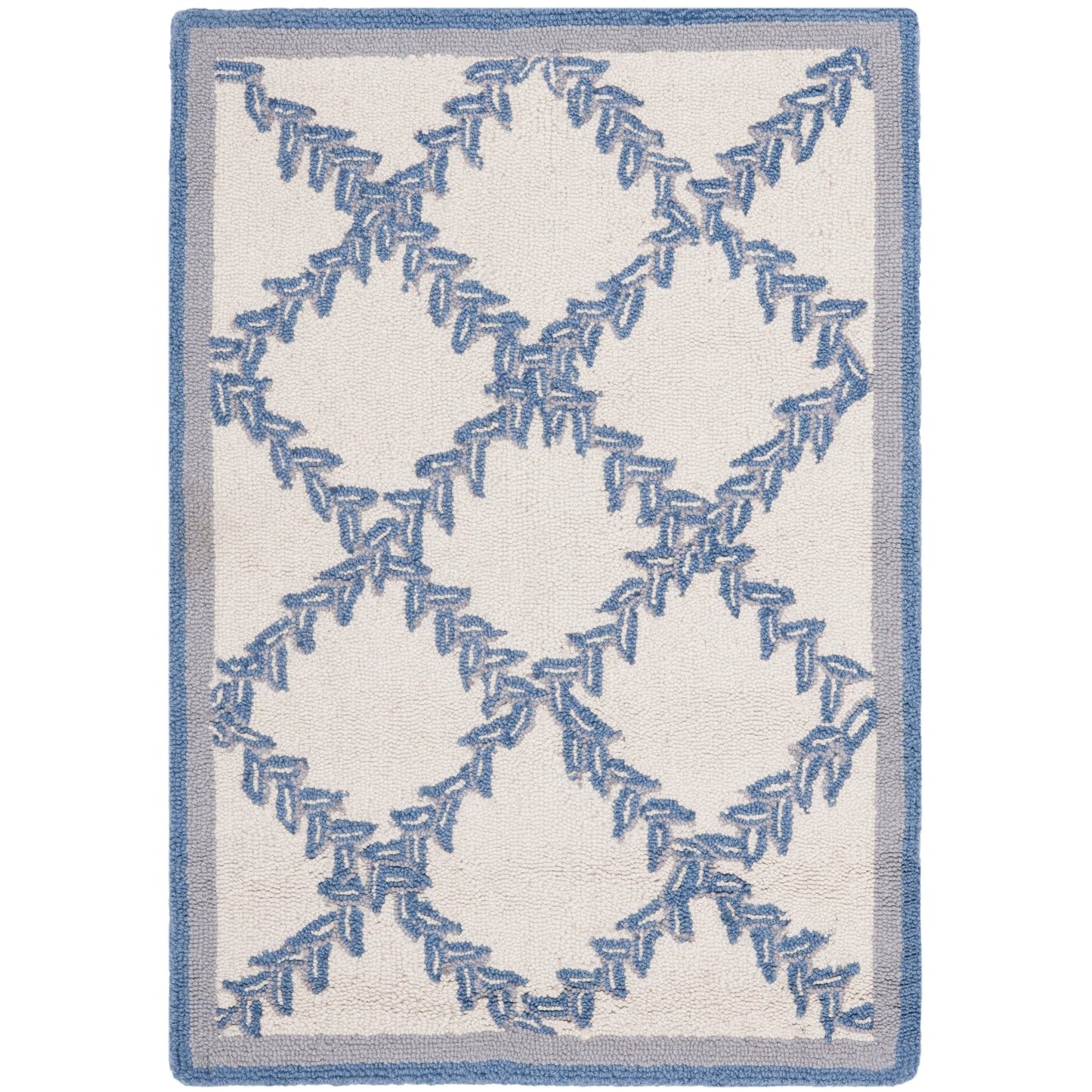 SAFAVIEH Handmade Chelsea Sunstripe Trellis French Country Wool Rug