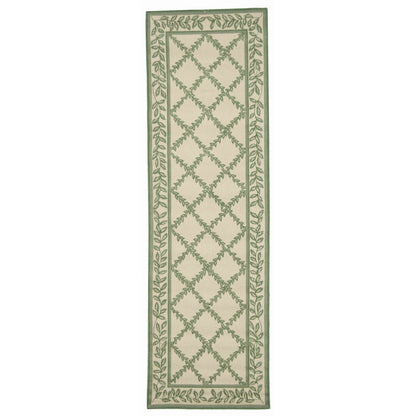 SAFAVIEH Handmade Chelsea Sunstripe Trellis French Country Wool Rug