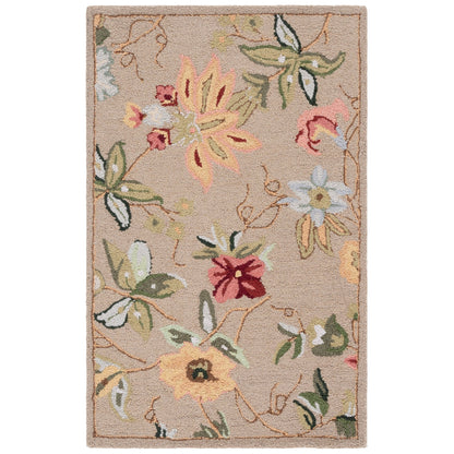 SAFAVIEH Handmade Chelsea Yauhenia French Country Floral Wool Rug