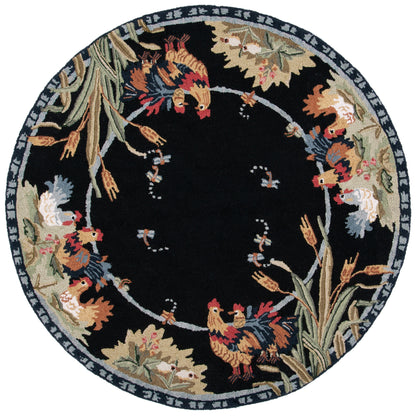 SAFAVIEH Handmade Chelsea Yauheniya French Country Rooster Wool Rug