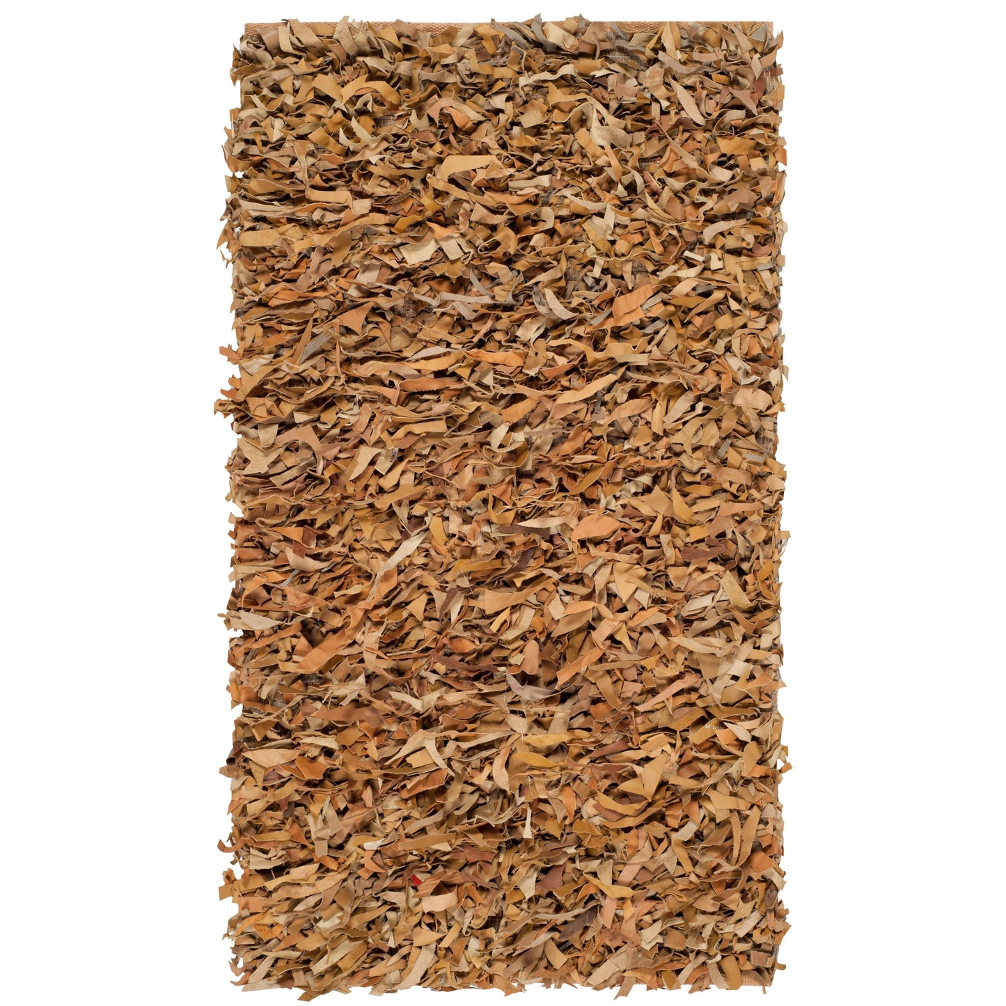 SAFAVIEH Handmade Leather Shag Doinita Modern Decorative Rug