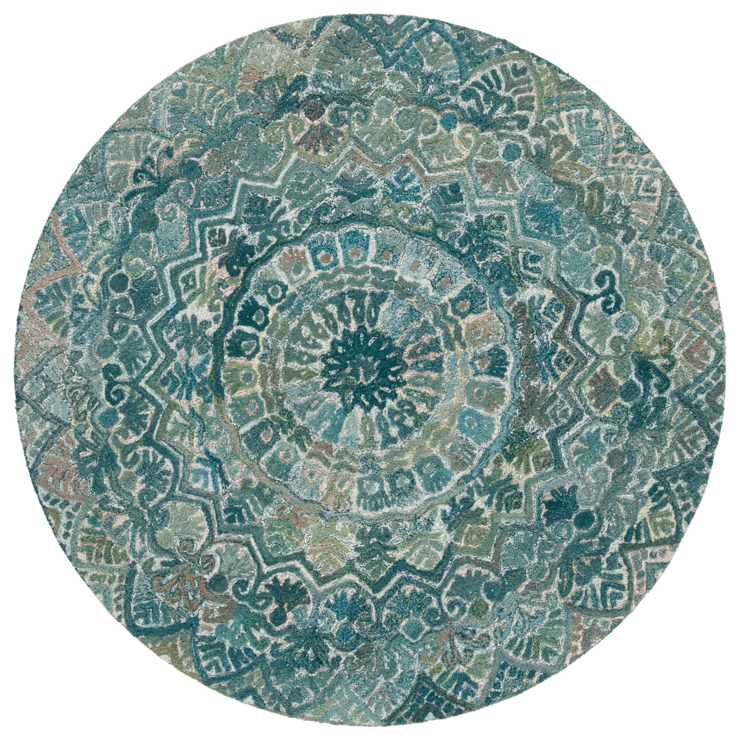 SAFAVIEH Handmade Marquee Carlijn Modern Medallion Wool Rug