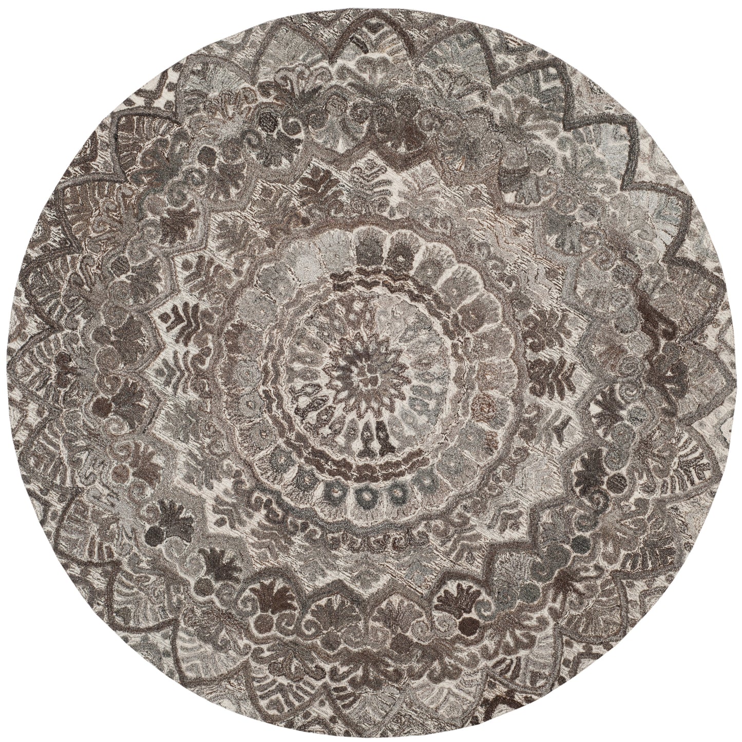 SAFAVIEH Handmade Marquee Carlijn Modern Medallion Wool Rug