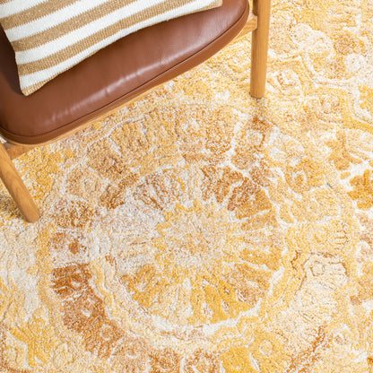 SAFAVIEH Handmade Marquee Carlijn Modern Medallion Wool Rug