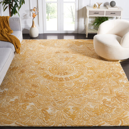 SAFAVIEH Handmade Marquee Carlijn Modern Medallion Wool Rug