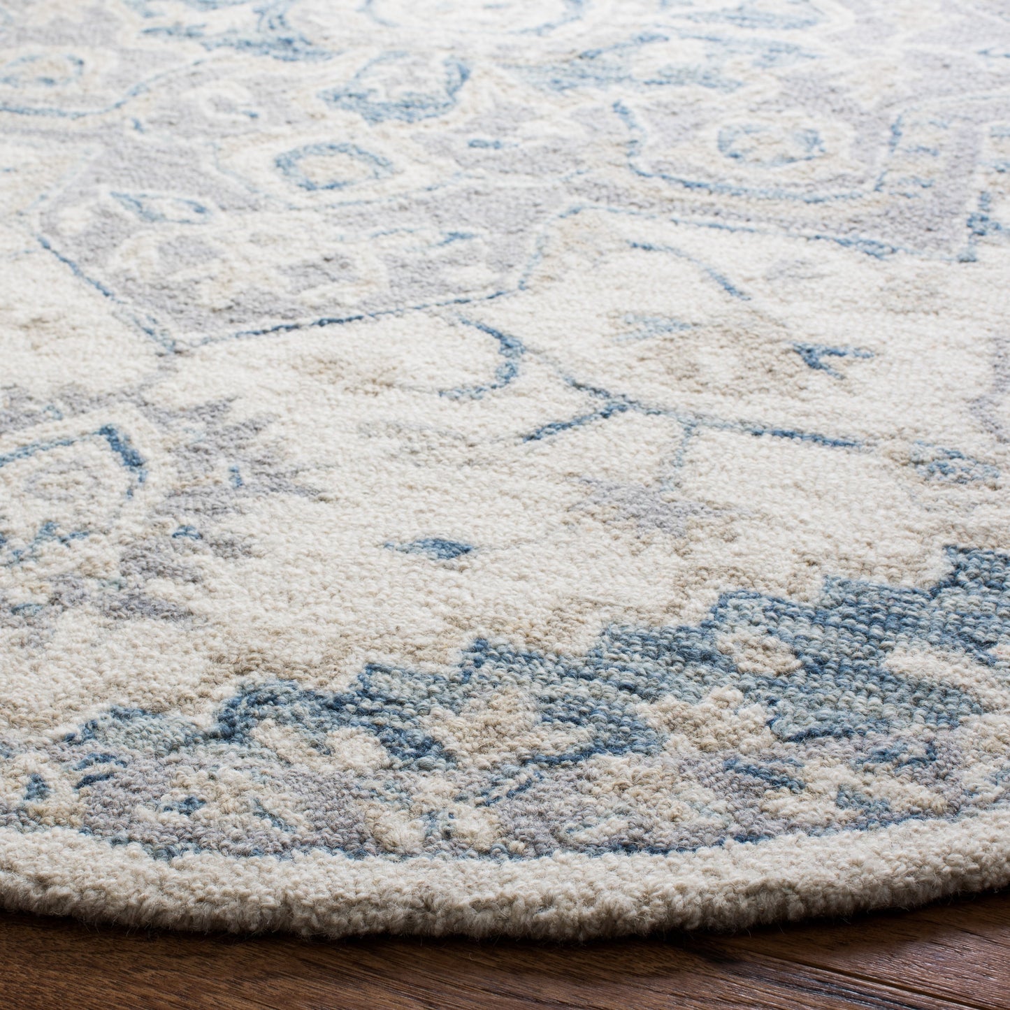 SAFAVIEH Handmade Micro-Loop Gulseven Medallion Wool Rug