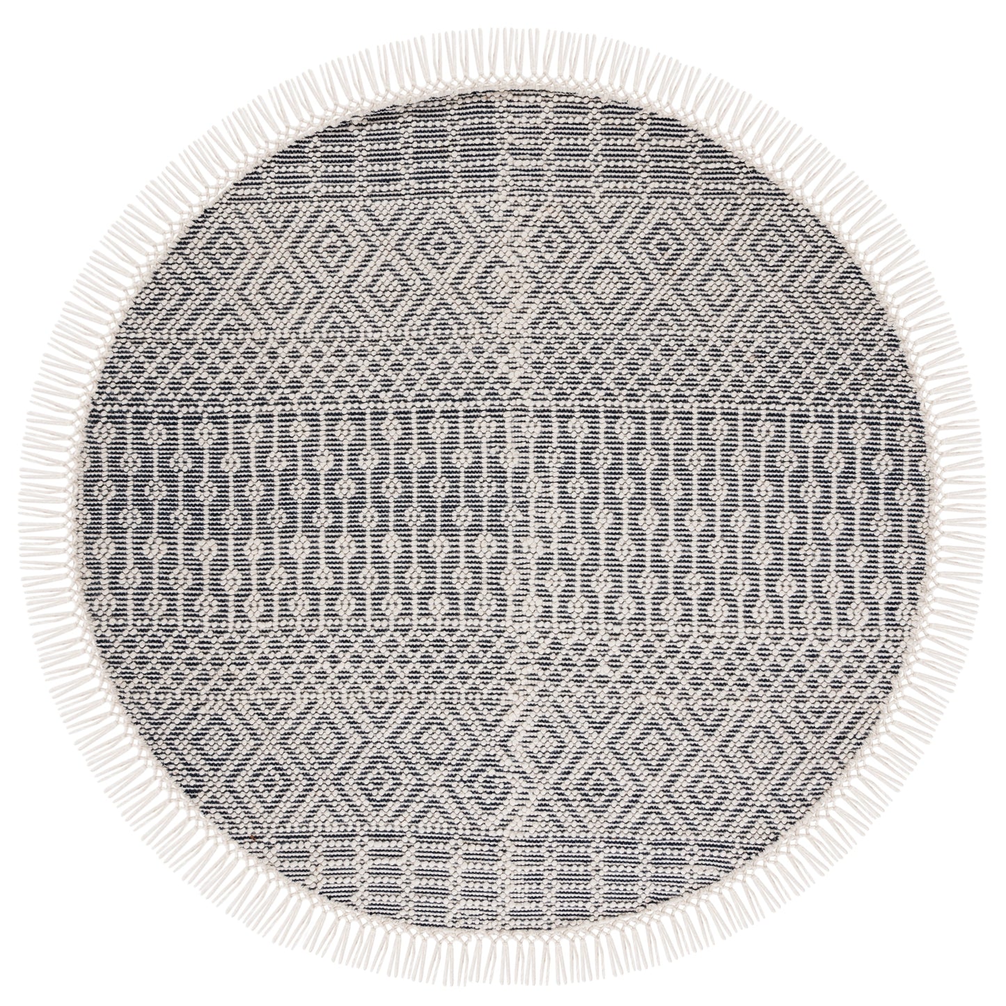 SAFAVIEH Handmade Natura Estel Wool Fringe Rug