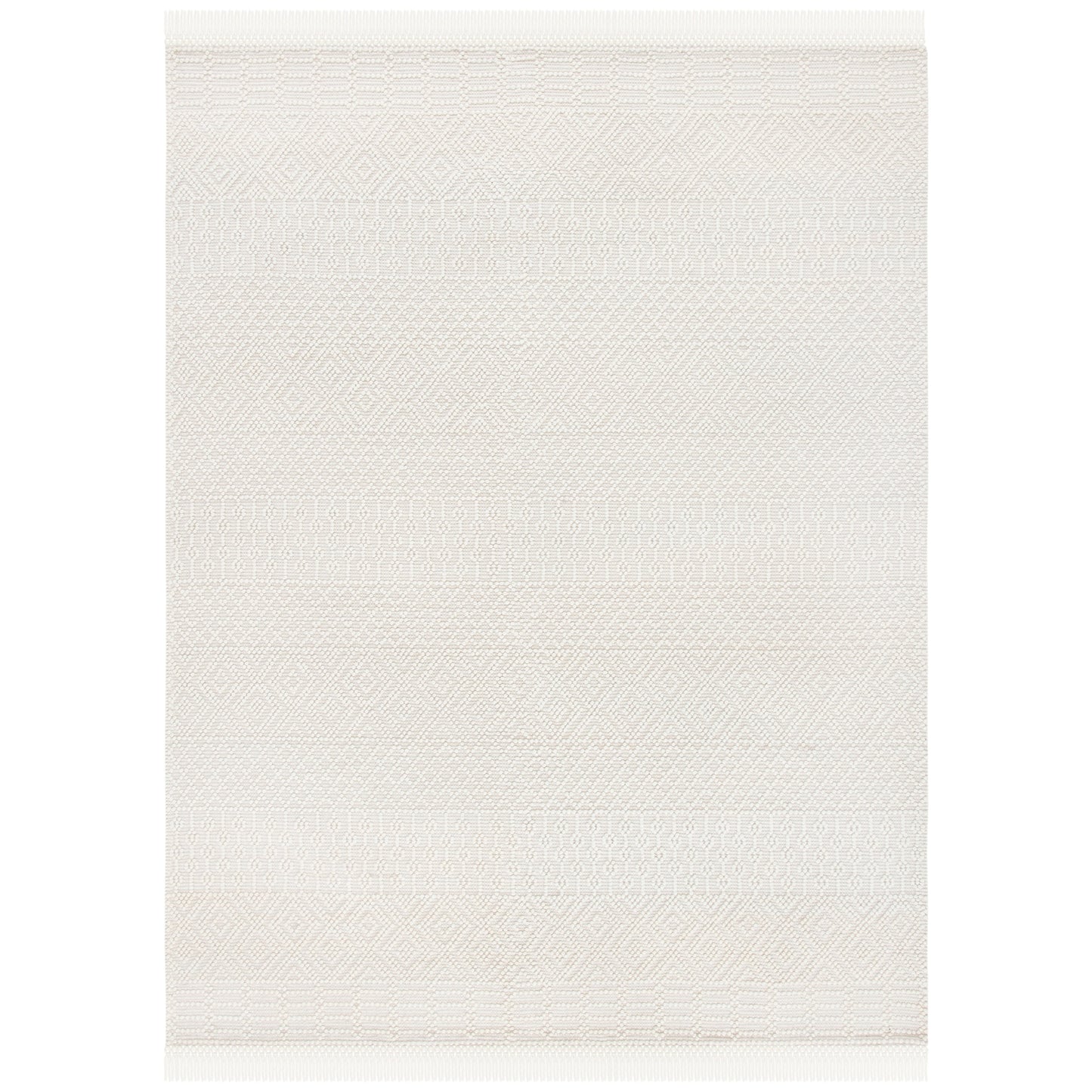 SAFAVIEH Handmade Natura Estel Wool Fringe Rug