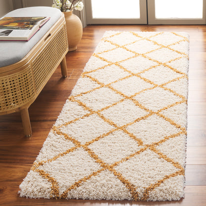 SAFAVIEH Hudson Shag Raili Diamond Trellis 2-inch Thick Rug