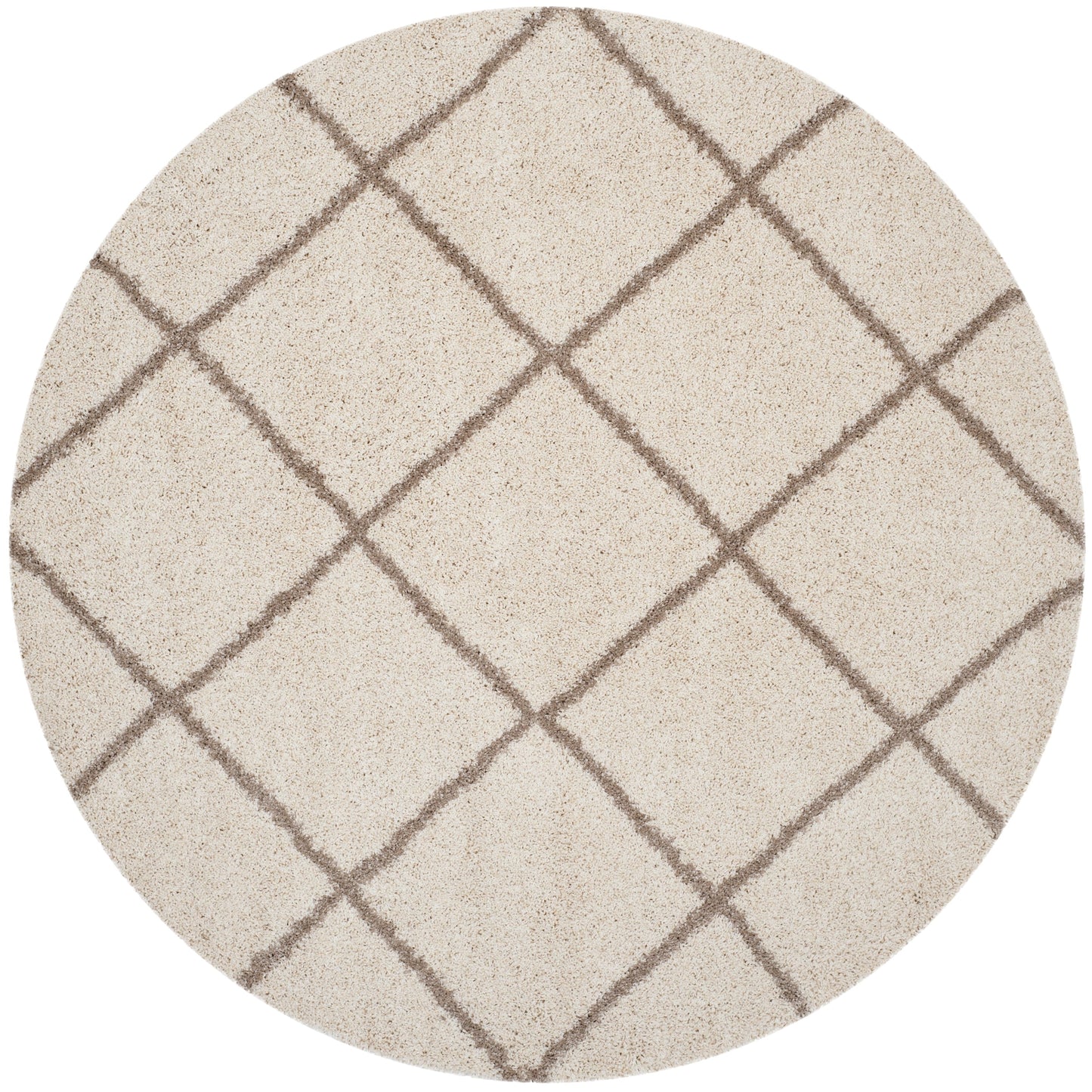 SAFAVIEH Hudson Shag Raili Diamond Trellis 2-inch Thick Rug