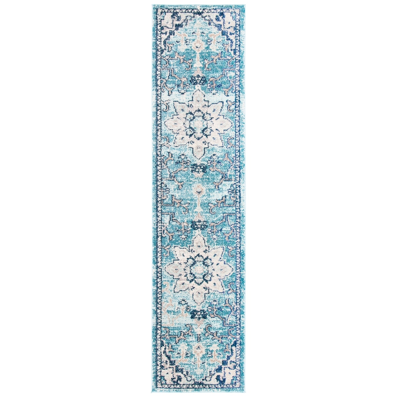 SAFAVIEH Madison Katelijne Boho Medallion Distressed Area Rug