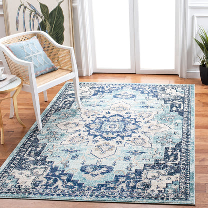 SAFAVIEH Madison Katelijne Boho Medallion Distressed Area Rug