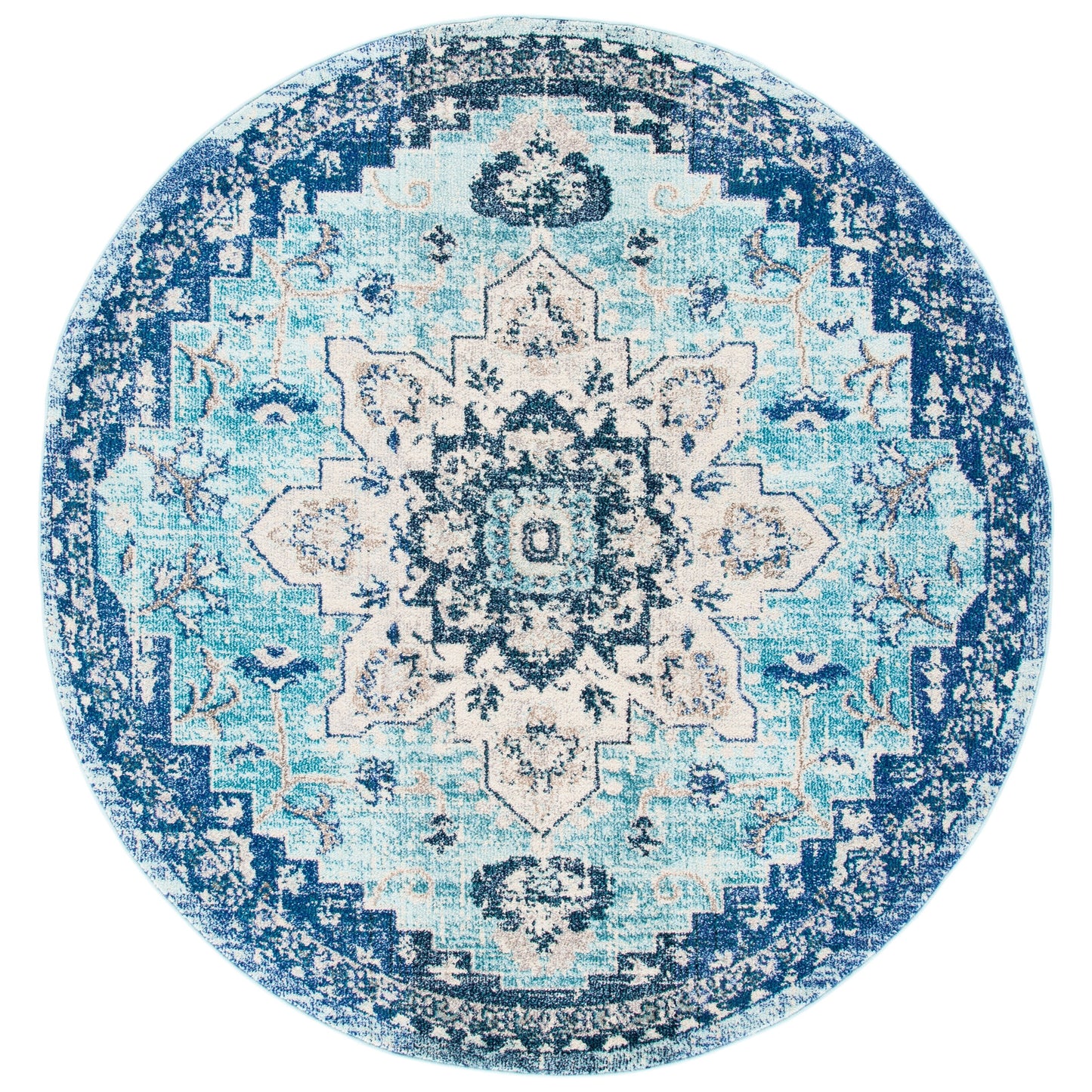 SAFAVIEH Madison Katelijne Boho Medallion Distressed Area Rug
