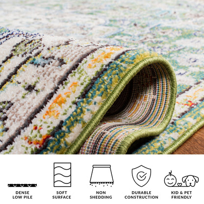 SAFAVIEH Madison Libusa Boho Medallion Distressed Rug