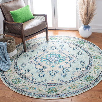 SAFAVIEH Monaco Oceane Boho Medallion Distressed Area Rug