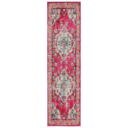 SAFAVIEH Monaco Oceane Boho Medallion Distressed Area Rug