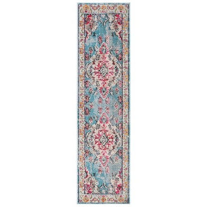 SAFAVIEH Monaco Oceane Boho Medallion Distressed Area Rug