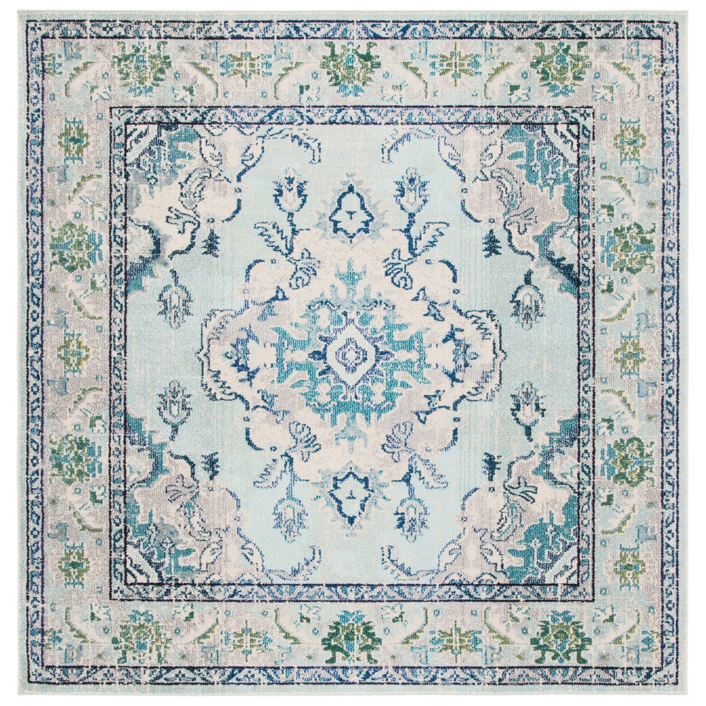 SAFAVIEH Monaco Oceane Boho Medallion Distressed Area Rug