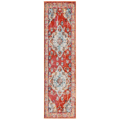 SAFAVIEH Monaco Oceane Boho Medallion Distressed Area Rug