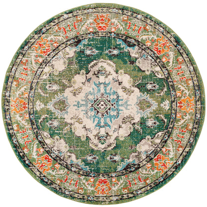 SAFAVIEH Monaco Oceane Boho Medallion Distressed Area Rug