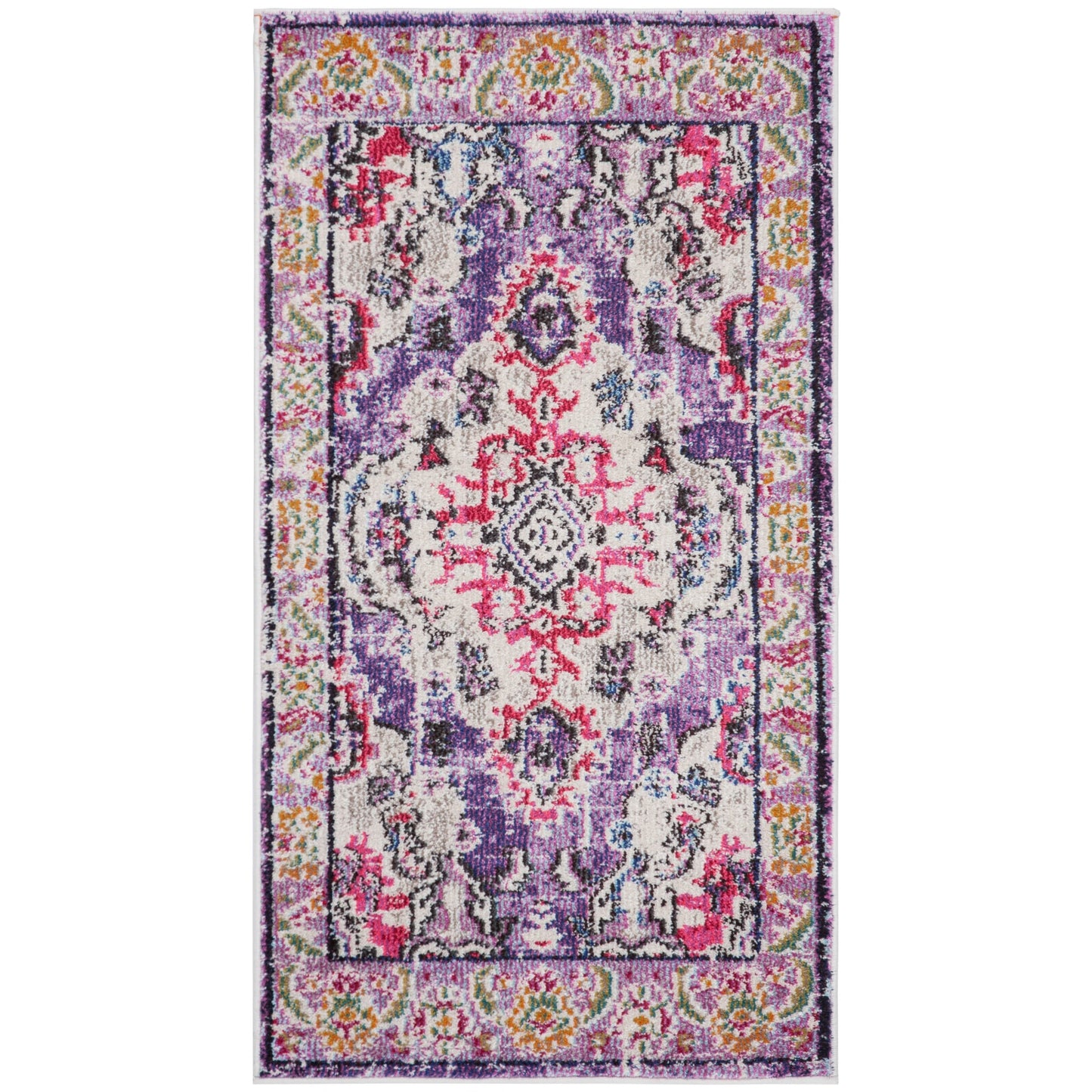 SAFAVIEH Monaco Oceane Boho Medallion Distressed Area Rug