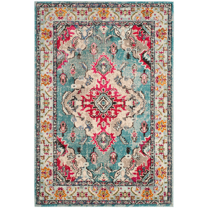SAFAVIEH Monaco Oceane Boho Medallion Distressed Area Rug